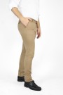 Ανδρικό καφέ παντελόνι τύπου τσίνο slim fit