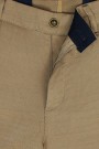 Ανδρικό καφέ παντελόνι τύπου τσίνο slim fit