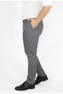 Ανδρικό γκρι παντελόνι τύπου τσίνο slim fit
