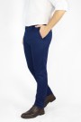 Ανδρικό μπλε παντελόνι τύπου τσίνο slim fit
