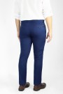 Ανδρικό μπλε παντελόνι τύπου τσίνο slim fit