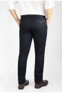 Ανδρικό σκούρο μπλε παντελόνι τύπου τσίνο slim fit