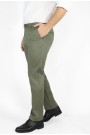 Ανδρικό χακί παντελόνι τύπου τσίνο slim fit