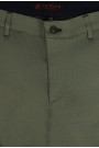 Ανδρικό χακί παντελόνι τύπου τσίνο slim fit