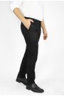 Ανδρικό μαύρο παντελόνι τύπου τσίνο slim fit