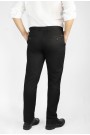 Ανδρικό μαύρο παντελόνι τύπου τσίνο slim fit