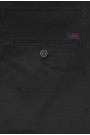 Ανδρικό μαύρο παντελόνι τύπου τσίνο slim fit