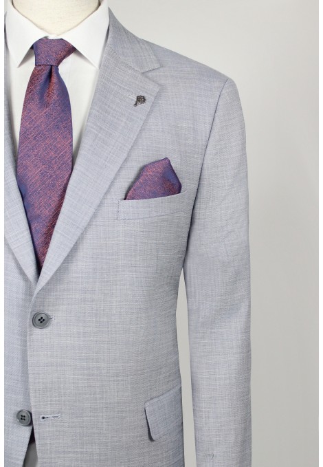 Man's light grey suit  mixed wool