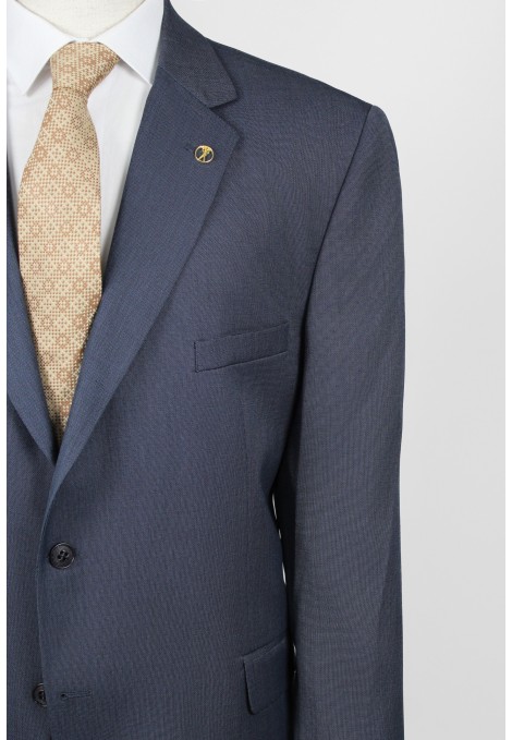 Man's blue suit mixed wool