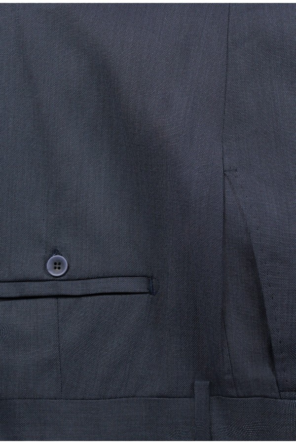 Ανδρικό μπλε κοστούμι mixed wool