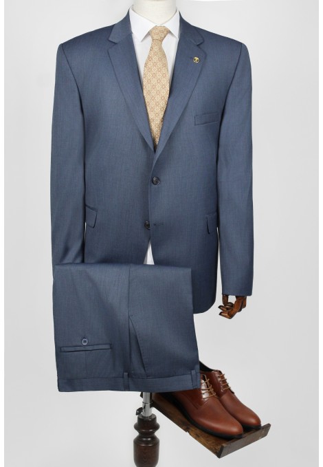 Man's blue suit mixed wool
