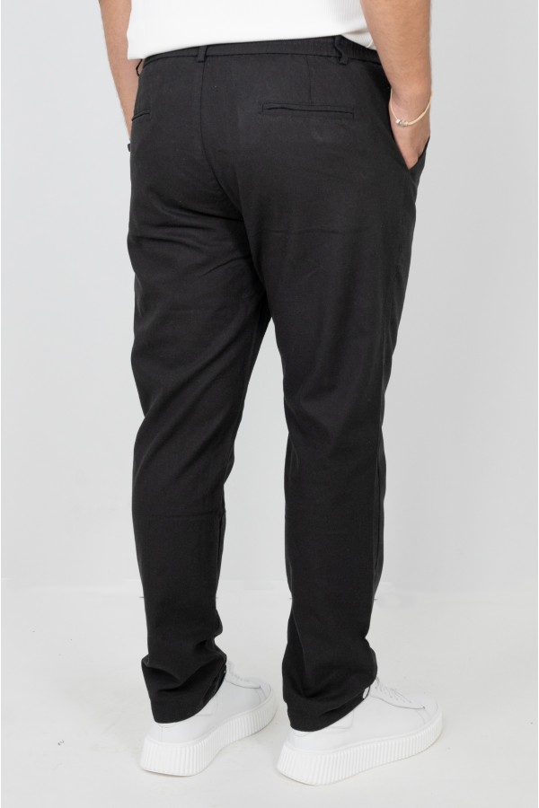 Man's black linen pants