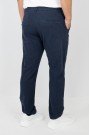 Man's dark blue linen pants