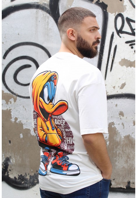 Ανδρική off white μπλούζα oversized