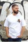Ανδρική λευκή μπλούζα oversized