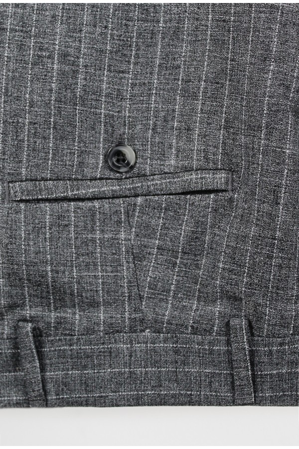 Ανδρικό γκρι κοστούμι mixed wool