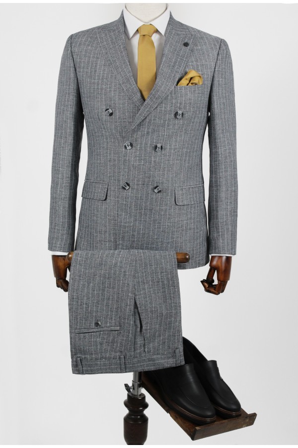 Man's grey suit mixed wool Man's grey suit mixed wool