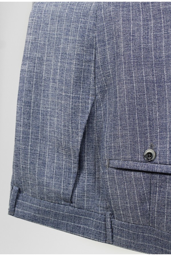 Ανδρικό μπλε κοστούμι mixed wool