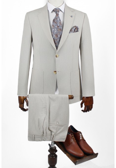 Man's beige suit 