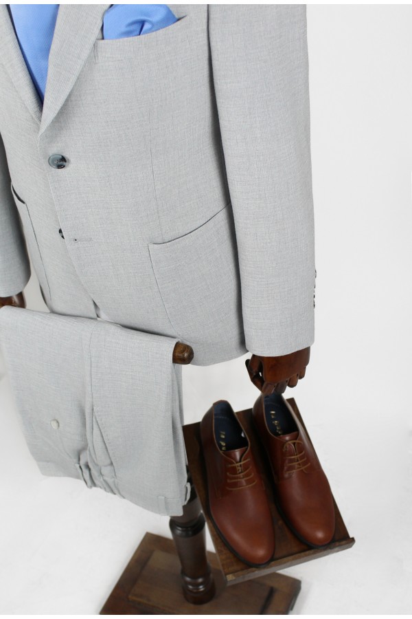 Man's light grey suit  