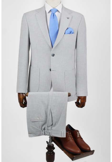 Man's light grey suit  