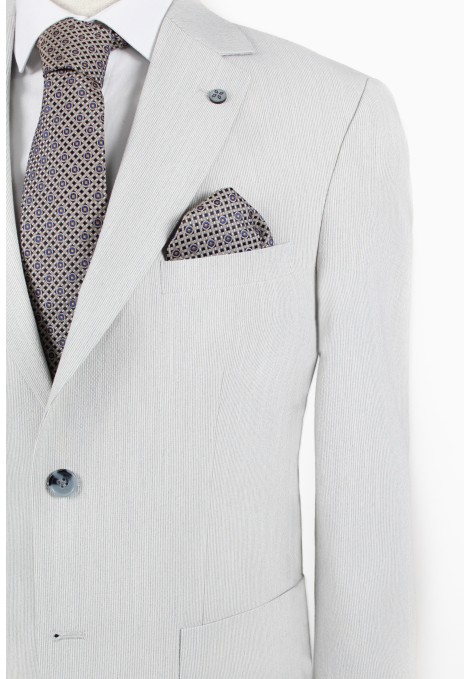 Man's light grey suit  