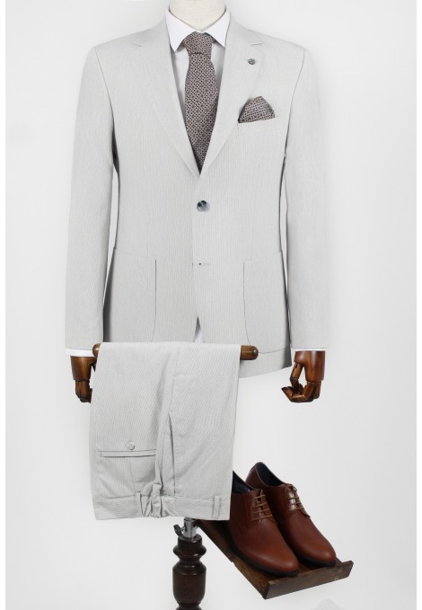 Man's light grey suit  