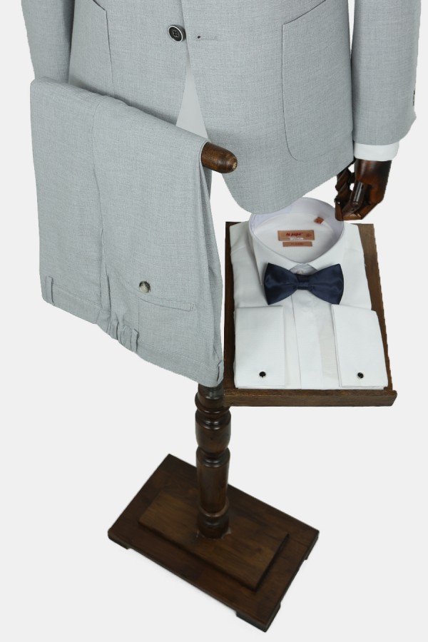 Man's light grey lightweight suit  