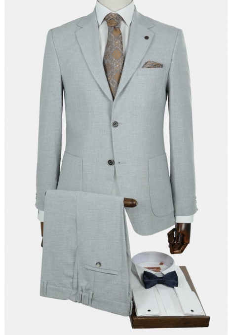 Man's light grey lightweight suit  