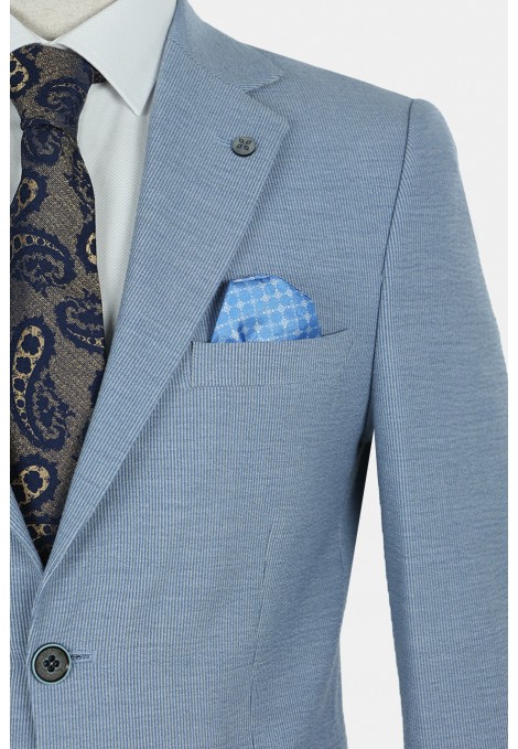 Man's sky blue lightweight suit  