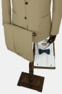 Man's dark beige lightweight suit  