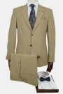 Man's dark beige lightweight suit Man's dark beige lightweight suit