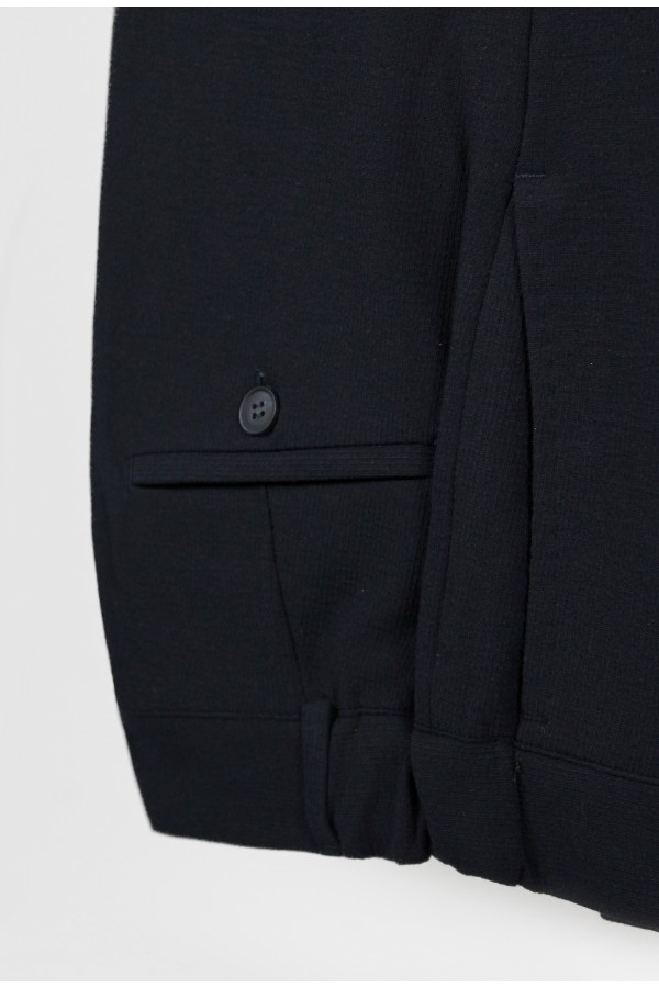 Man's dark blue suit  