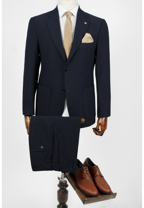 Man's dark blue suit  