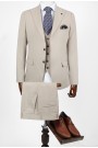 Man's beige suit mixed wool Man's beige suit mixed wool