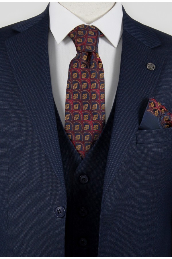 Man's blue suit mixed wool