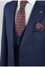 Man's blue suit mixed wool