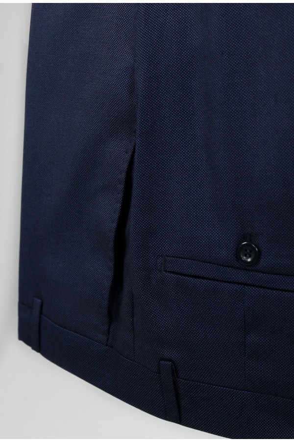 Ανδρικό μπλε κοστούμι mixed wool