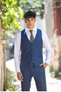 Man's Blue vest mixed wool Man's Blue vest mixed wool