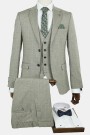 Man's olive green suit mixed wool Man's olive green suit mixed wool