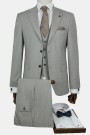 Man's light grey mixed wool suit Man's light grey mixed wool suit