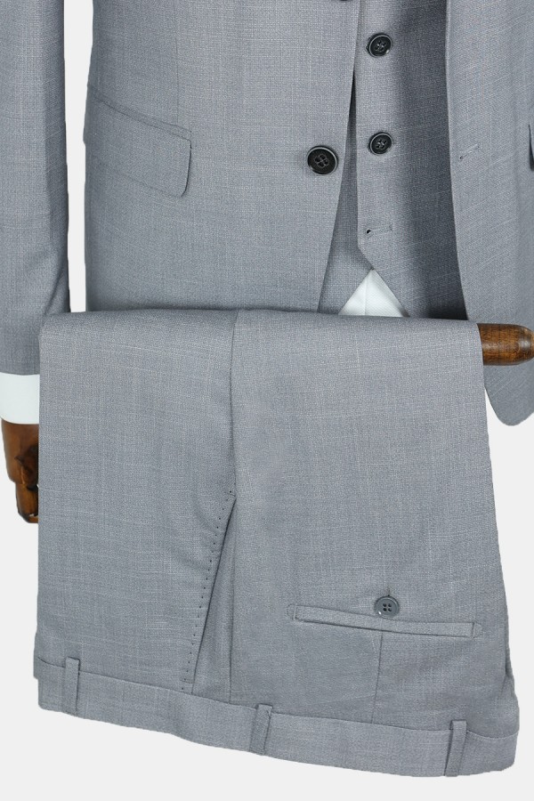 Man's grey mixed wool suit
