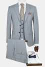 Man's grey mixed wool suit Man's grey mixed wool suit