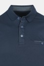 Man's dark blue polo t-shirt with pocket