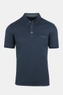 Man's dark blue polo t-shirt with pocket