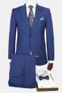 Man's blue suit mixed wool