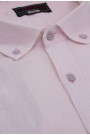 Man's pink linen shirt    