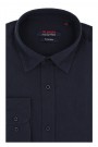 Ανδρικό σκούρο μπλε λινό πουκάμισο slim fit