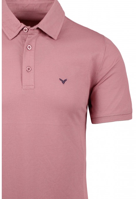 Ανδρική ροζ μπλούζα polo