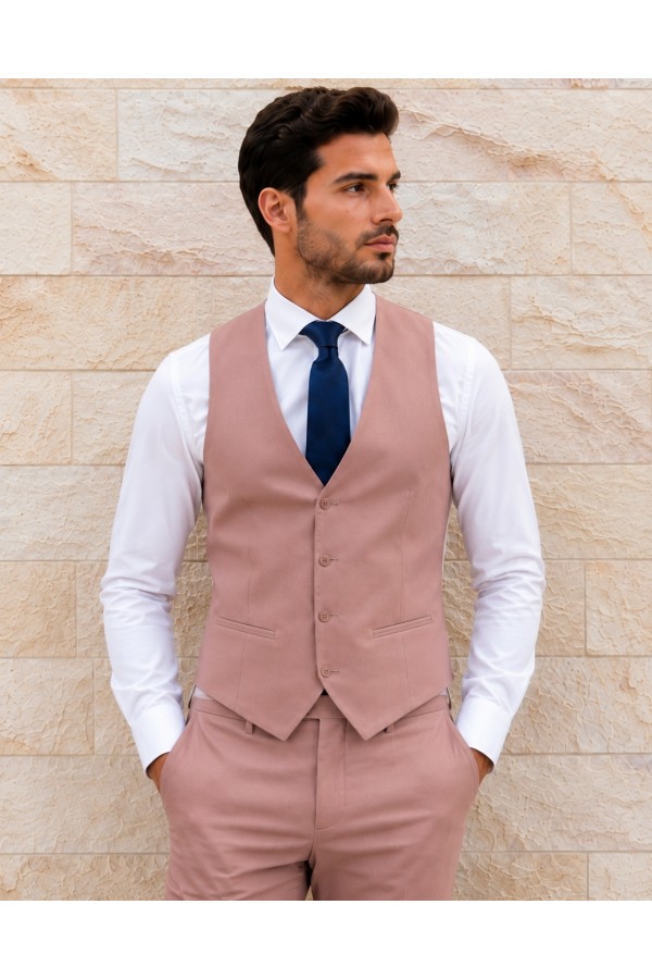 Men pink vest
